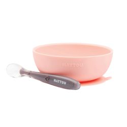  Nattou tkszlet szilikon 2 rszes mlytnyrral pink-padlizsn